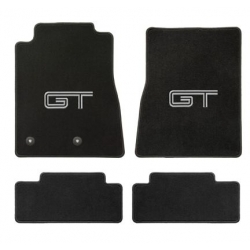 79-93 Floor Mats, Black w/Silver GT Emblem